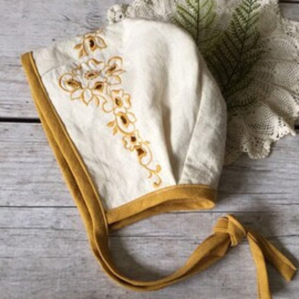 18-24 Month/2T, Vintage Embroidered Bonnet